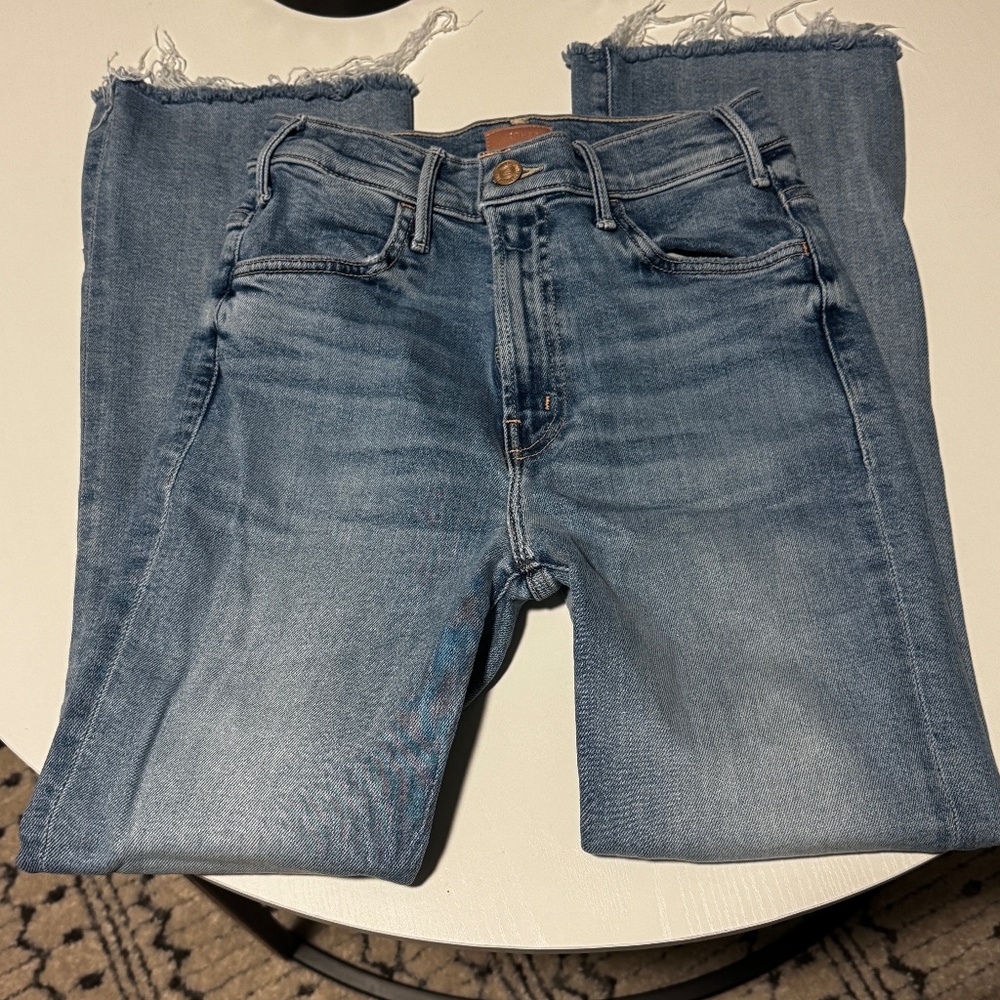 MOTHER The Hustler Ankle Fray "One Last Trip" Size 25